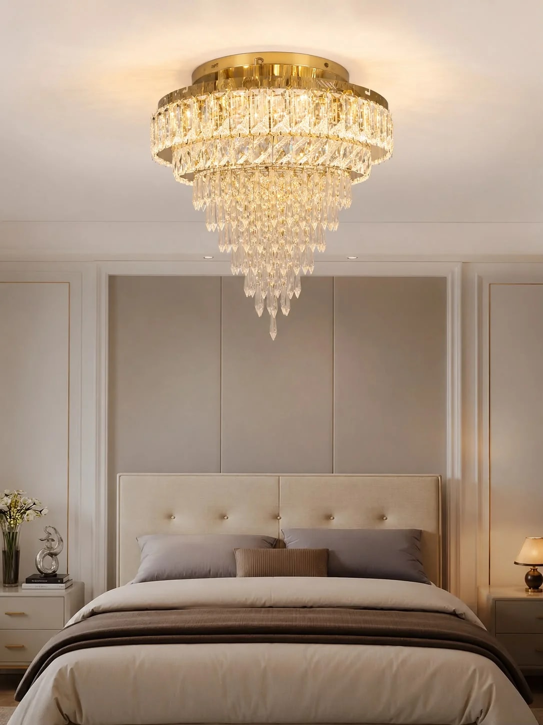 Lustre Plafonnier Cristal Chambre